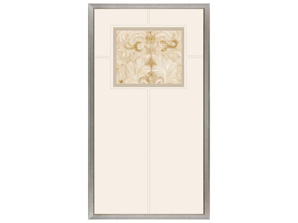 Florals Metallic Fragmento-II Shadow Box Wall Art