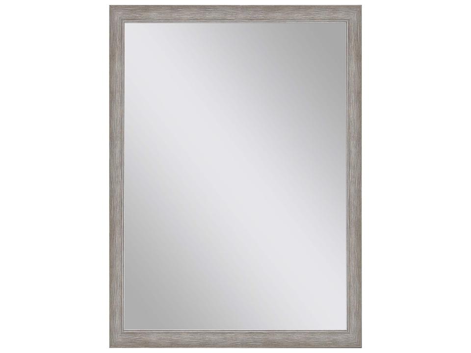 632 Mirror Group Gray Metallic Silvered Rectangular Wall Mirror