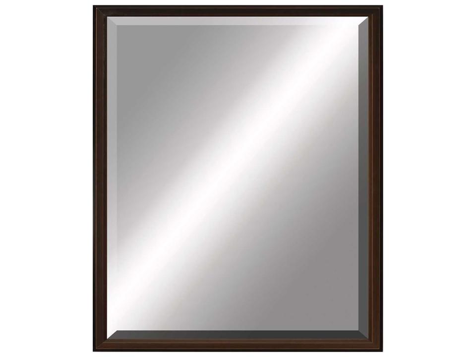 517 Mirror Group Rectangular Wall Mirror in Brown Silvered Finish