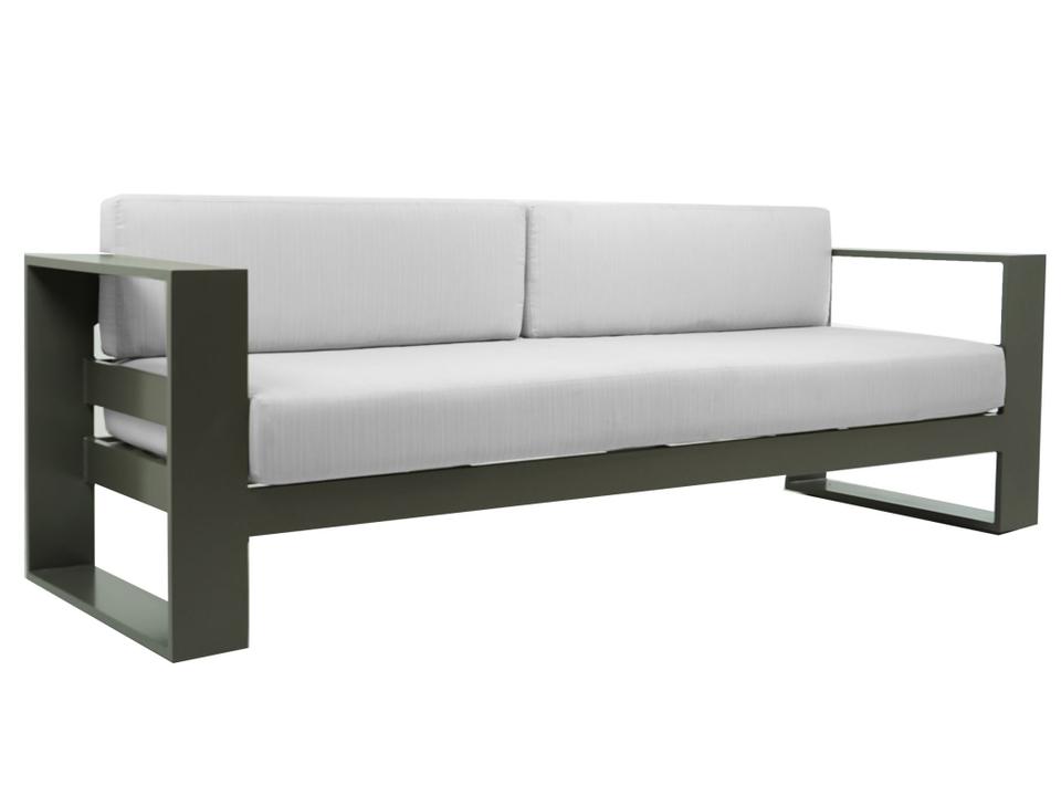 Hampton Outdoor Patio Sofa Modern Aluminum Frame