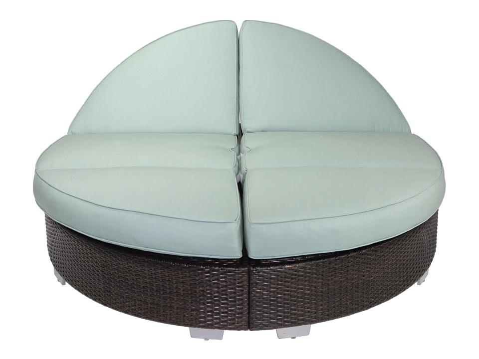 Axcess Inc. Signature Round Outdoor Chaise with Adjustable Headrests