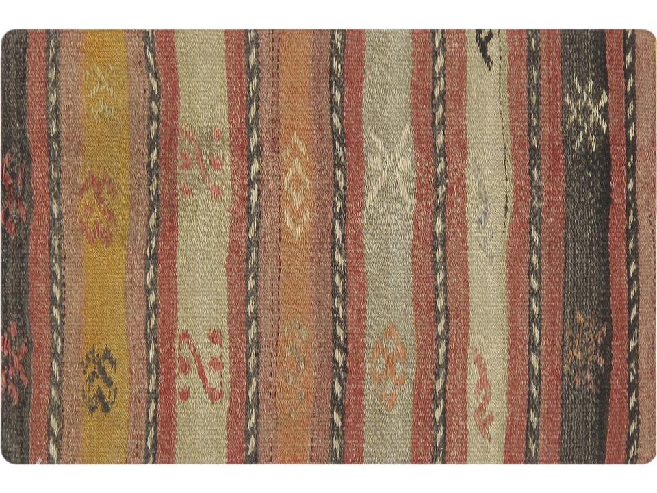 Vintage Turkish Kilim Handwoven Wool Pillow Cover