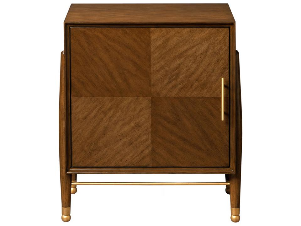 Mid-Century French Walnut Wood Accent Chest