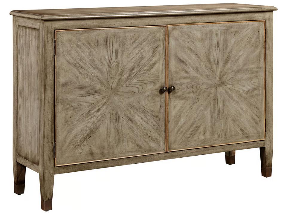 Light Ash Gray Walnut Wood Accent Chest