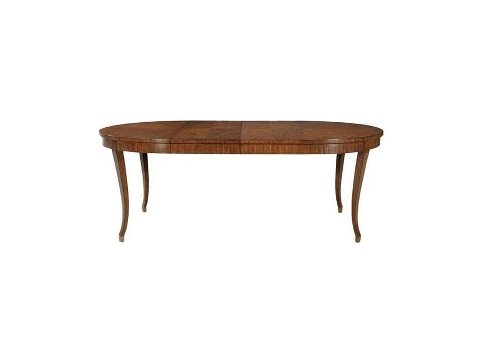 Oval Wood Mahogany Dining Table