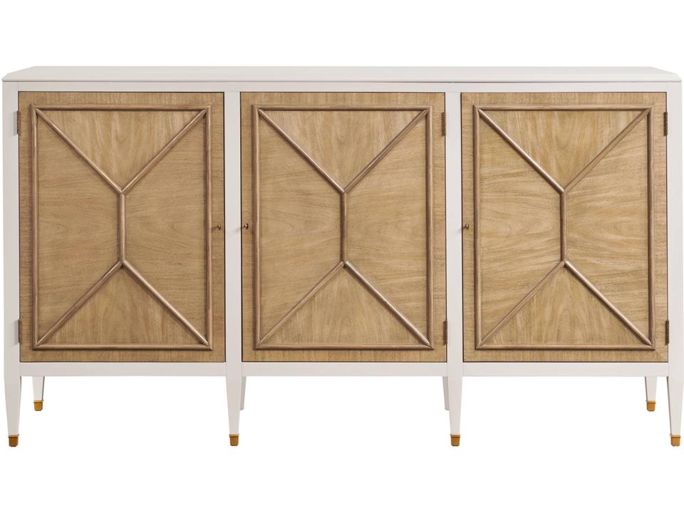 British Bleach and White Lacquer Accent Chest