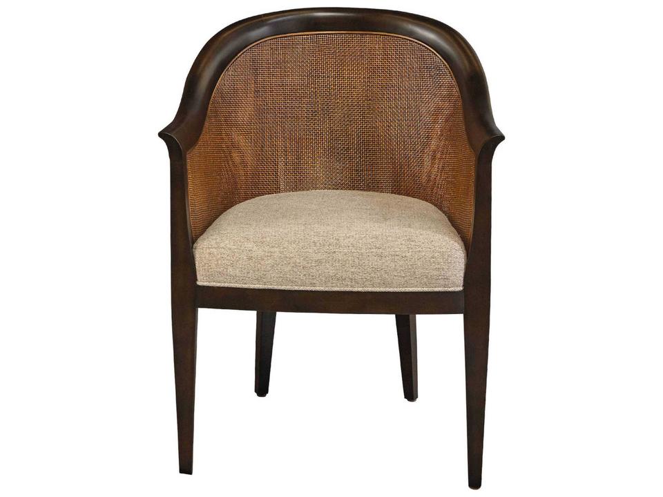 Genova Cane Back Dining Armchair in Antique Black