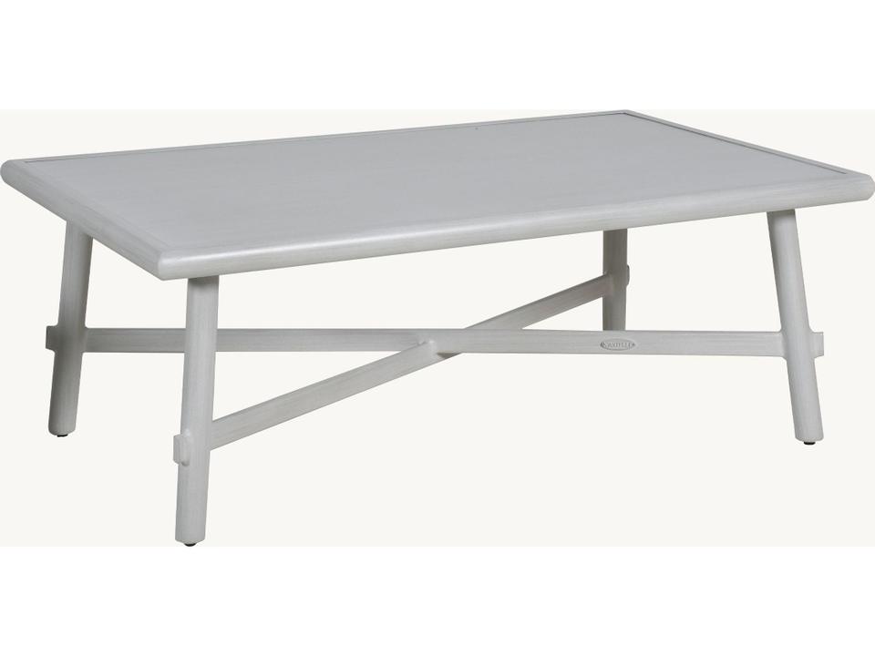 Barbados 30 x 50 Inch Cast Aluminum Rectangular Coffee Table