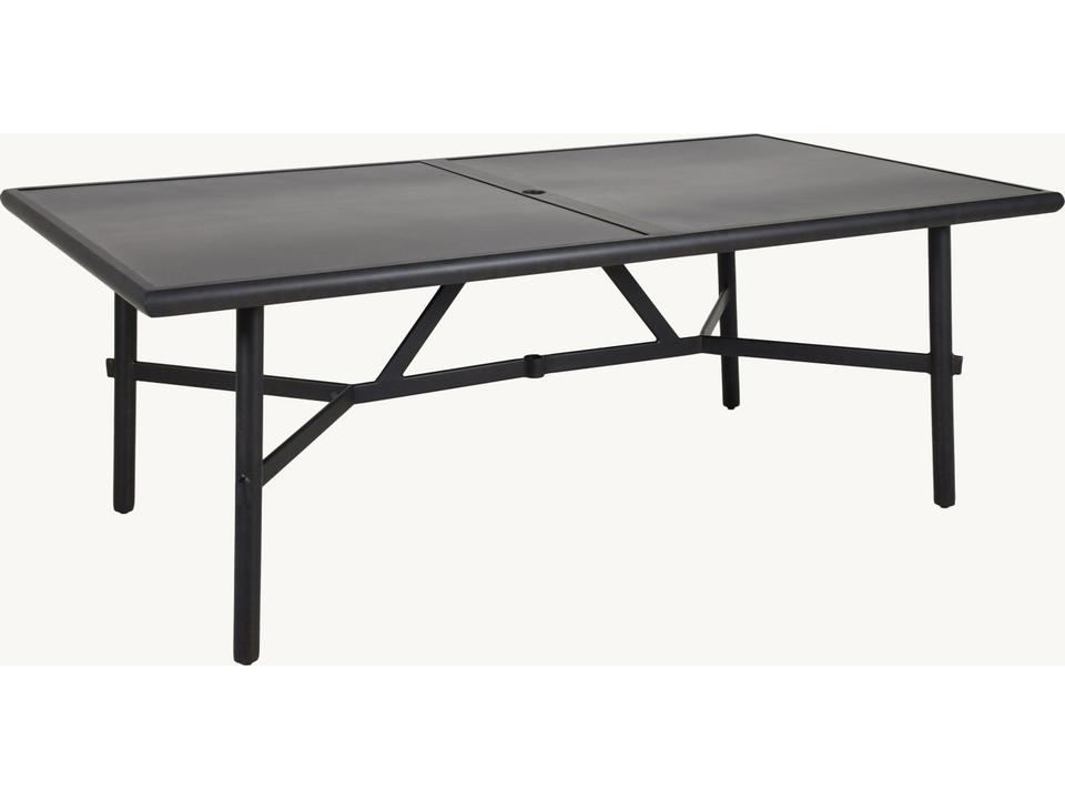 Barbados 78 Inch Rectangular Aluminum Dining Table