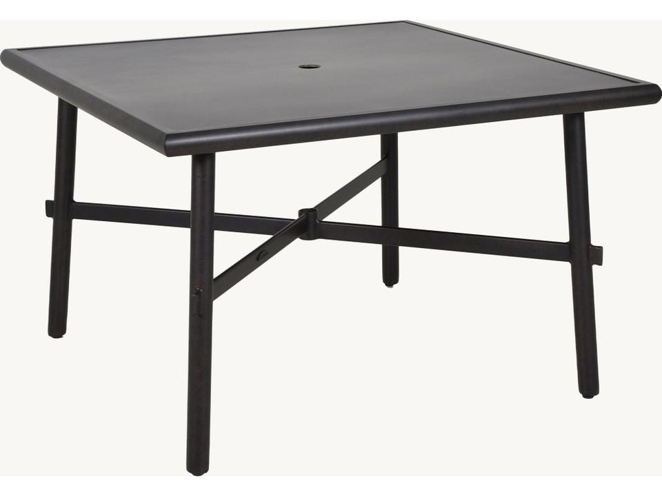 Barbados 44-Inch Square Aluminum Dining Table