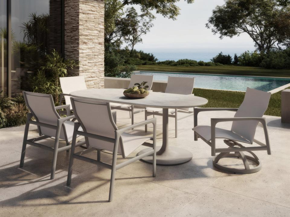 Berkeley Sling Aluminum Patio Dining Set