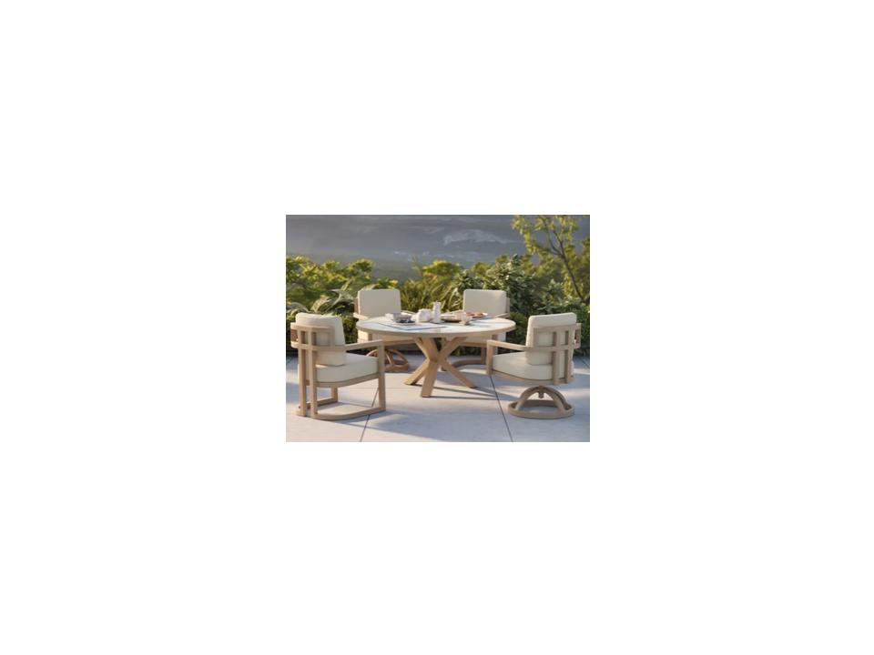 Gala Aluminum Outdoor Patio Dining Set
