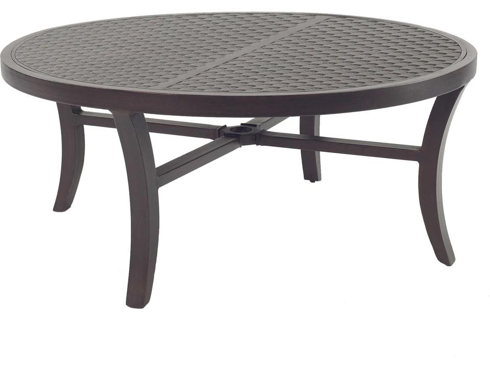 Classical 44 Inch Round Cast Aluminum Coffee Table