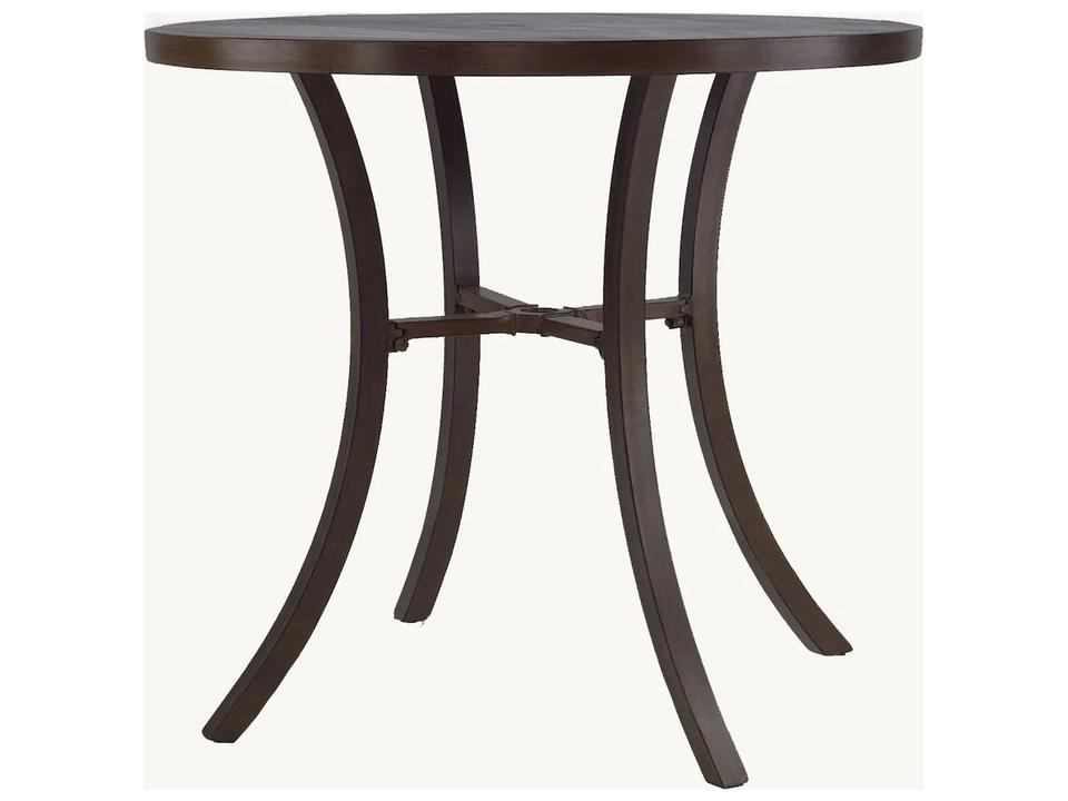 Classical 44-Inch Round Cast Aluminum Bar Height Table