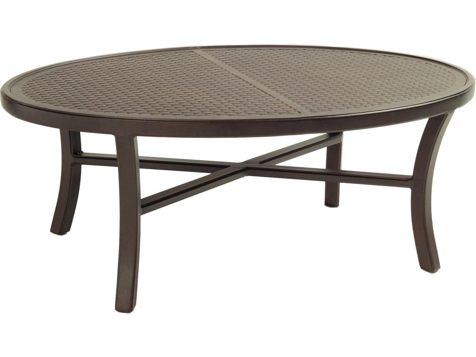 Classical Elliptical Cast Aluminum Coffee Table