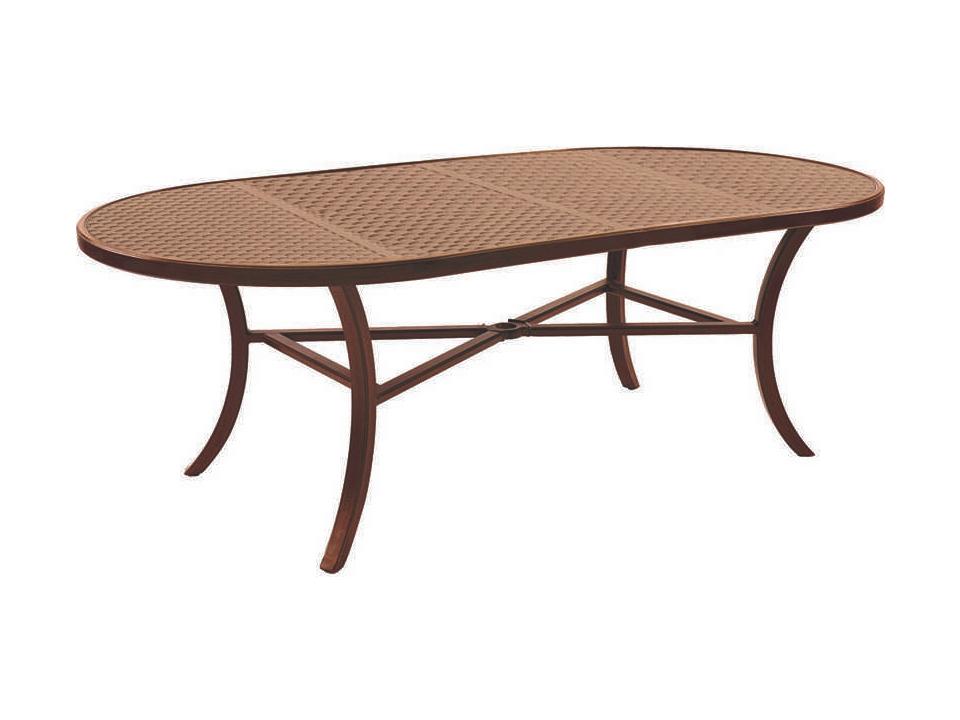 Classical 86 Inch Oval Cast Aluminum Dining Table