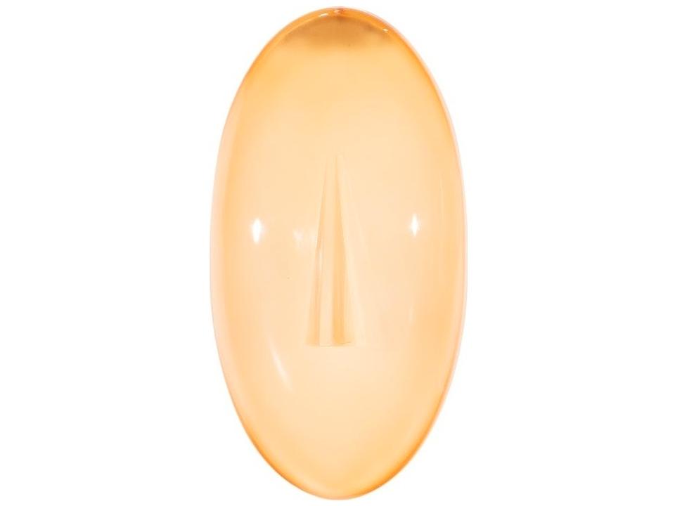 Cycladic Yellow Oval Glass Wall Art