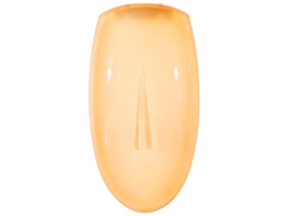 Cycladic Yellow Concave Glass Wall Art