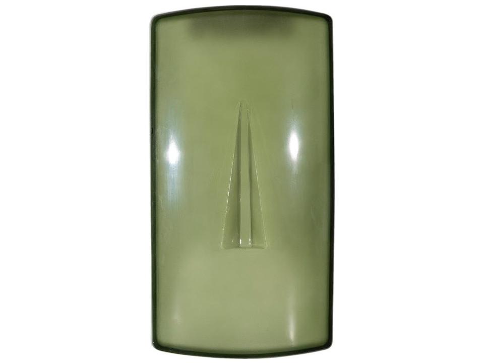 Cycladic Green Rectangle Glass Wall Art