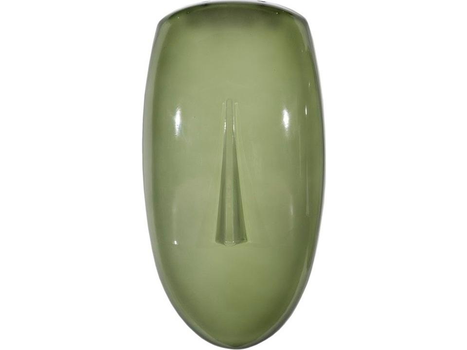 Classic Concave Cycladic Wall Art in Green