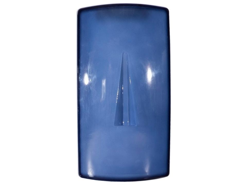 Cycladic Blue Rectangle Glass Wall Art