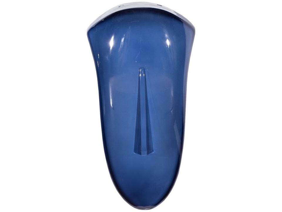 Cycladic Blue Convex Glass Wall Art