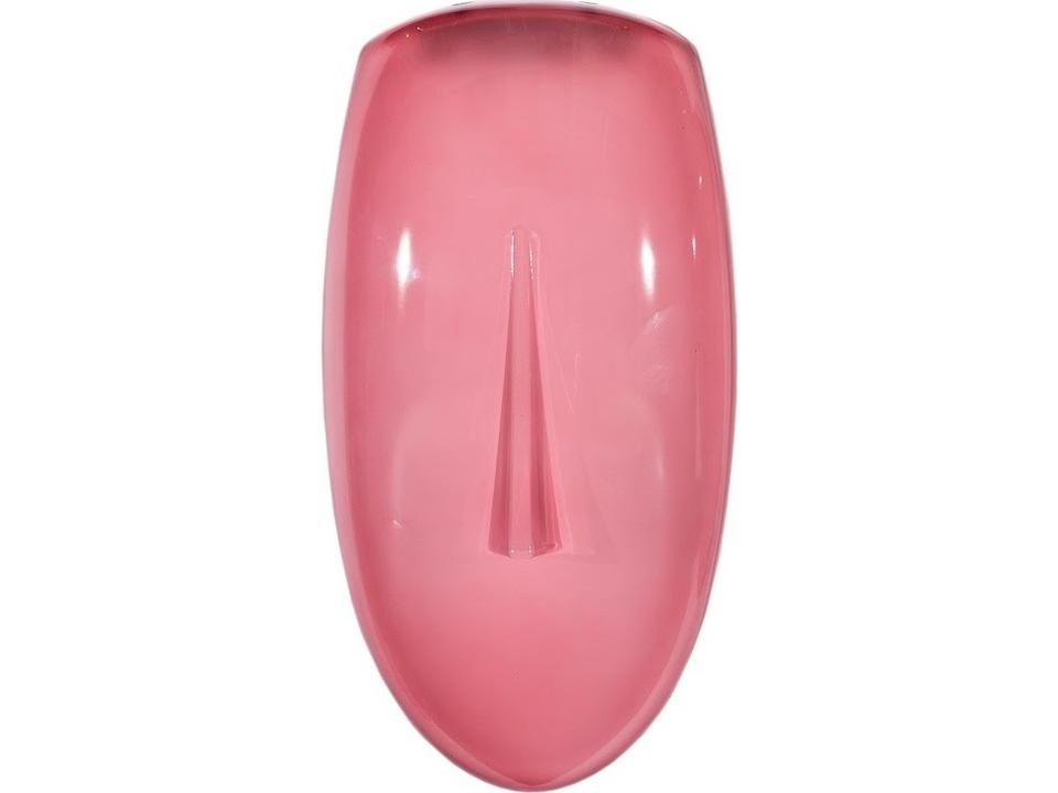 Cycladic Pink Concave Glass Wall Art
