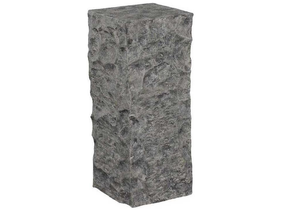 Square Resin Gray End Table