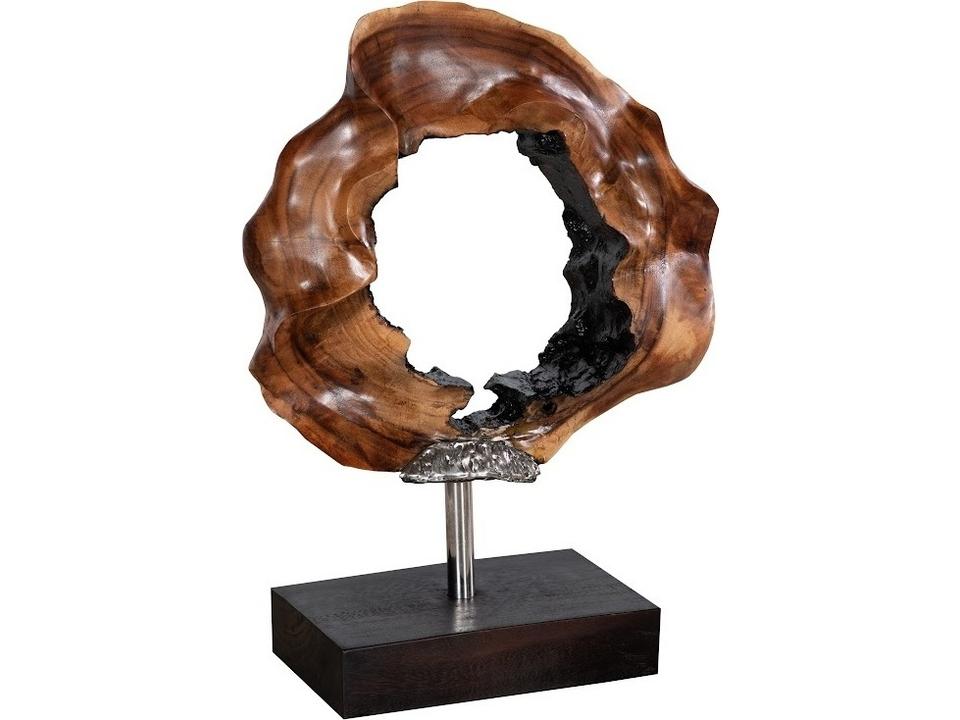 Origins Natural Brown Silver Suar Wood Sculpture