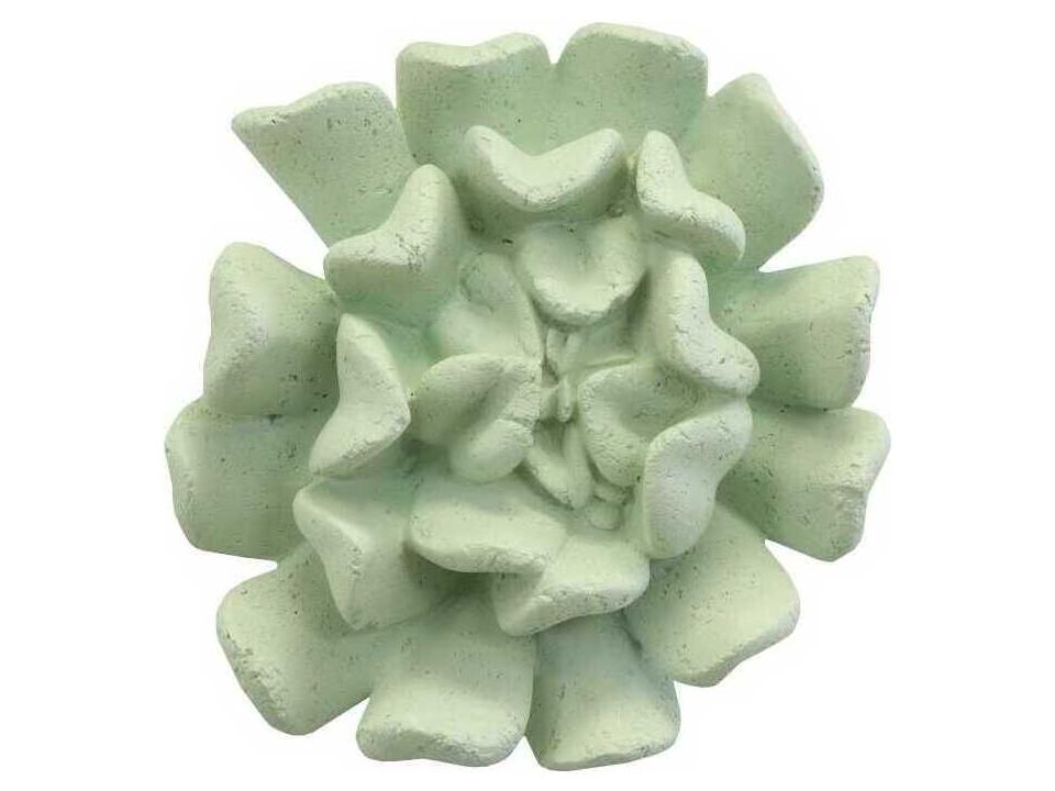 Topsy Turvy Succulent Jade 3D Wall Art in White Stone