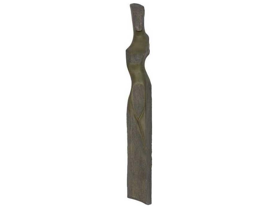 Cast Women E Wall Sculpture in Splinter Stone Finish