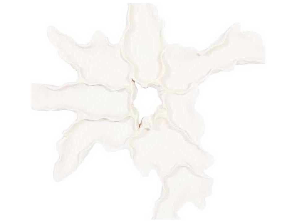 Cast Carved Root Wall Art White Stone Organic Decor