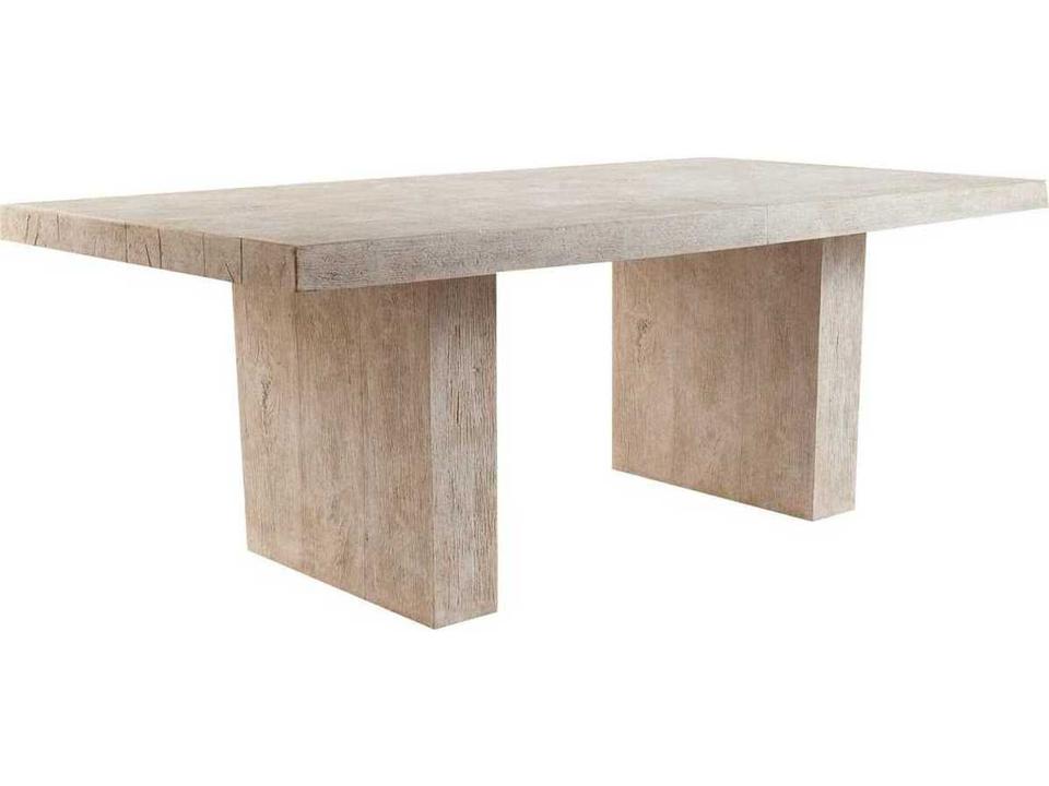 Old Lumber Rectangle Dining Table in Roman Stone