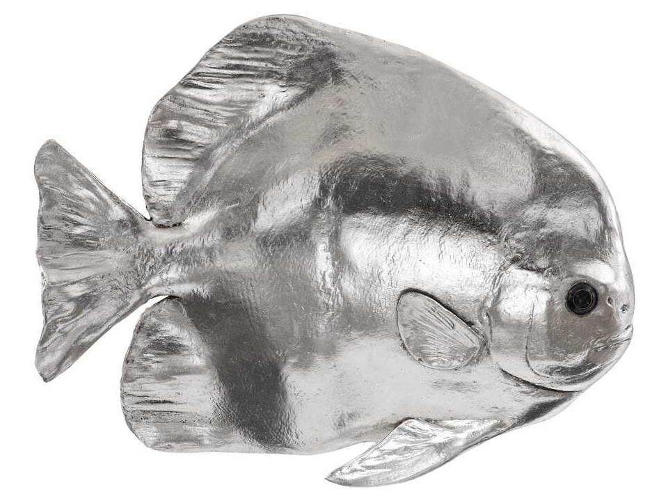 Silver Leaf Australian Batfish 3D Wall Sculpture