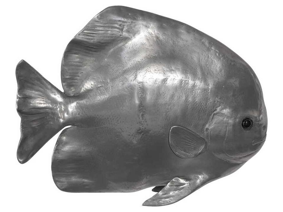 Australian Batfish 3D Wall Sculpture in Polished Aluminum
