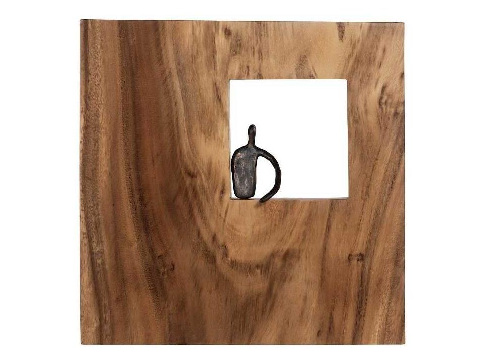 Flow Atlas Square Metal and Wood Wall Art