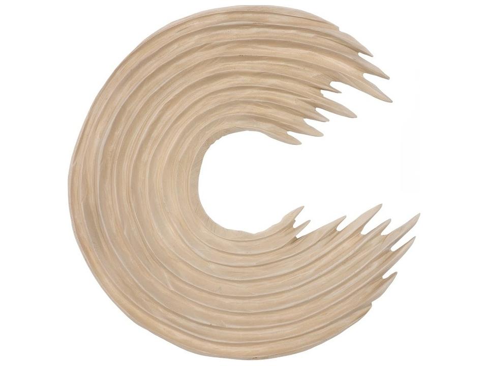 Swoop Wood Wall Art in Bleached Finish