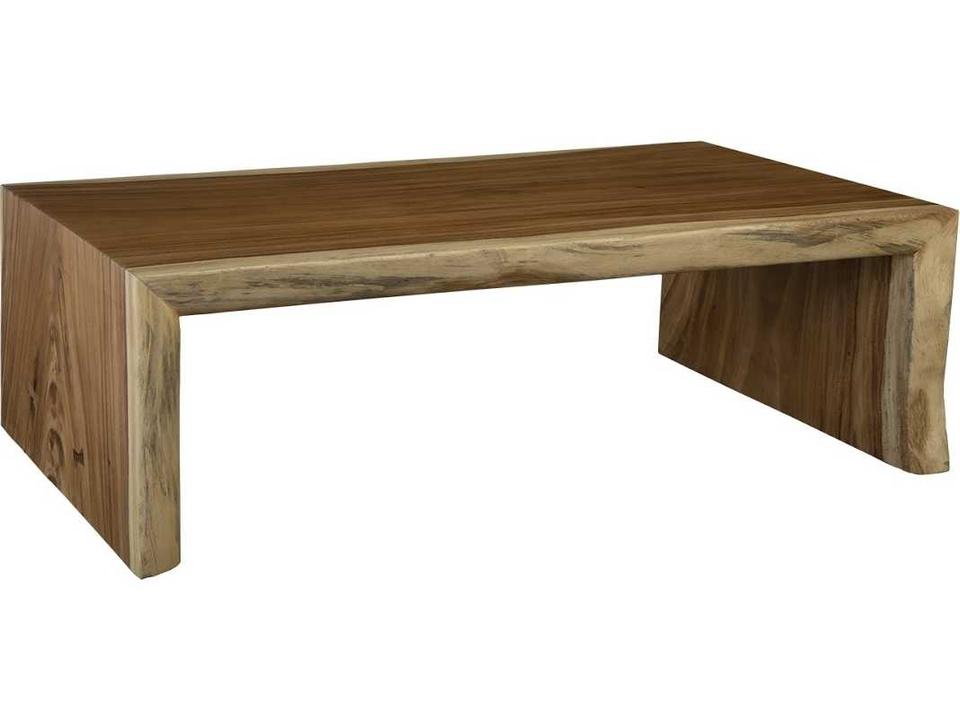 Organic Chamcha Wood Coffee Table in Natural Finish