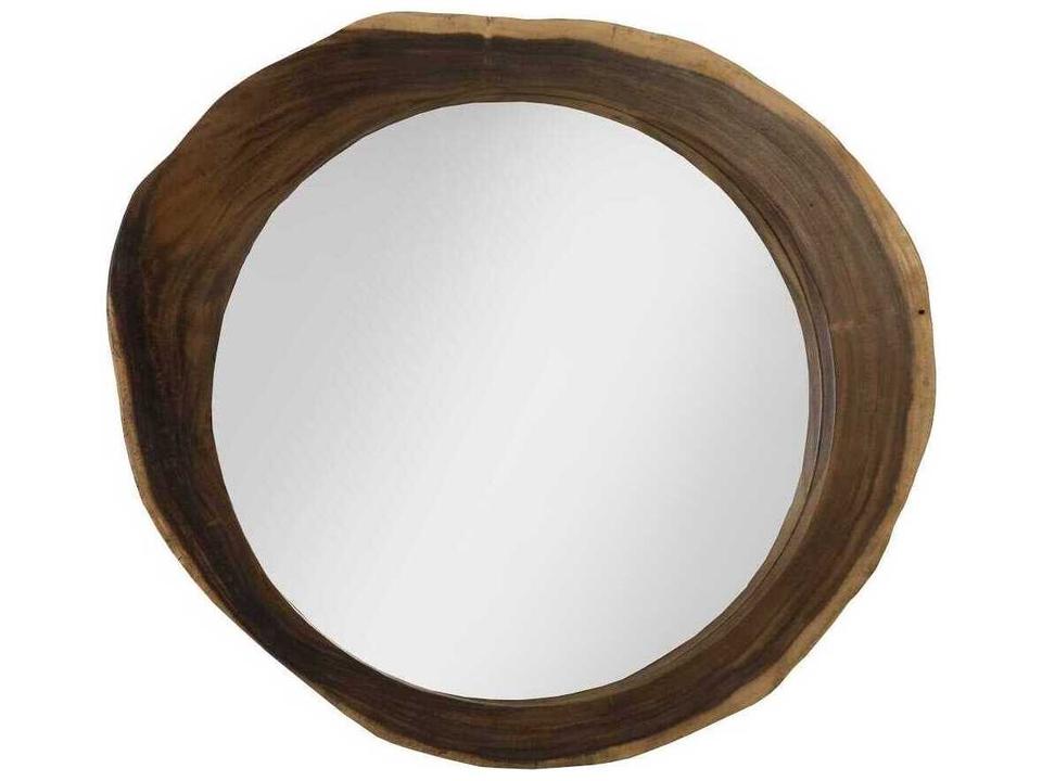 Natural Round Wall Mirror