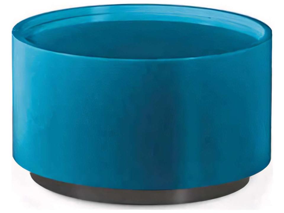 Dedalo 1-Drawer Nightstand Modern Cylindrical Bedside Table