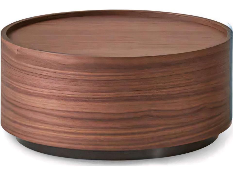 Dedalo Single Drawer Nightstand Modern Walnut