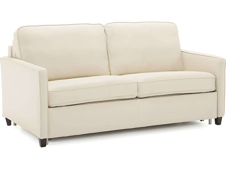 California Leather Upholstery Super Double Sofa Bed