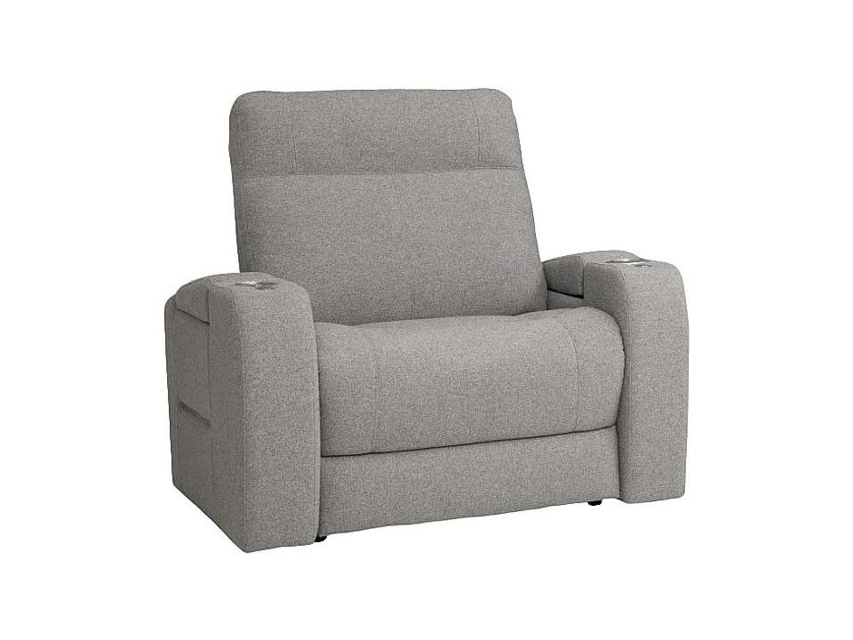 Virtue Leather Upholstery Power Recliner with Power Headrest & Lumbar