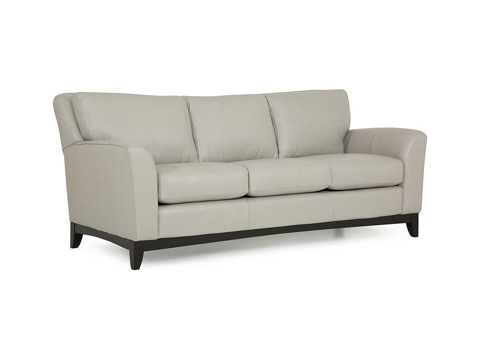 India 3-Seat Sofa with Contemporary Plinth Base
