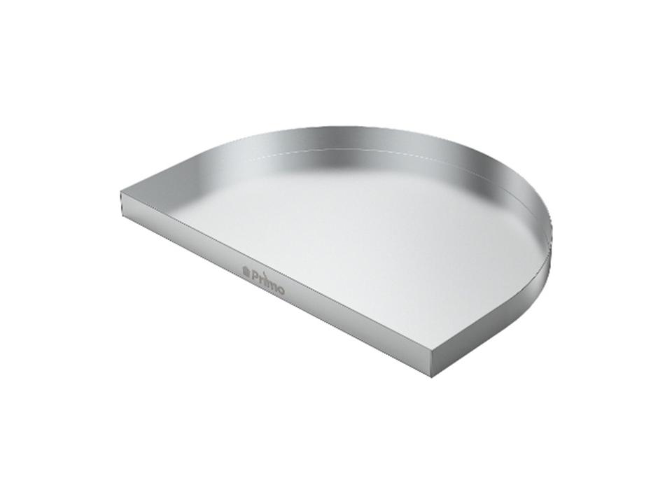 Primo Half Drip Pan for Oval Large 300 Grill in Stainless Steel
