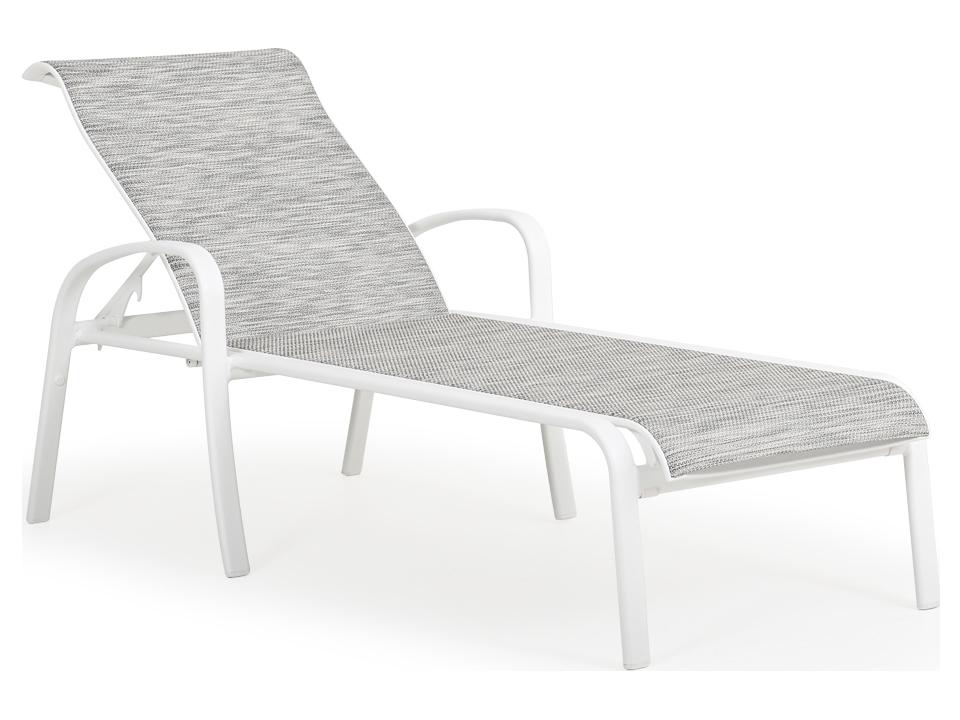 Sandoval Adjustable Aluminum Sling Outdoor Chaise Lounge