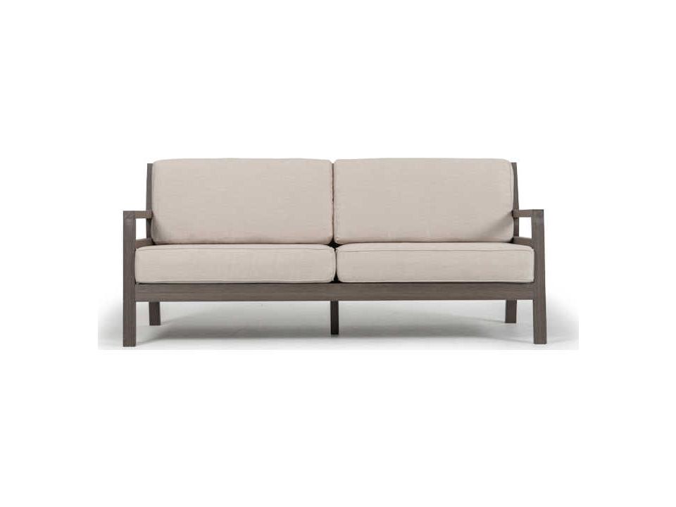Miramar 3-Seat Outdoor Sofa in Weathered Teak