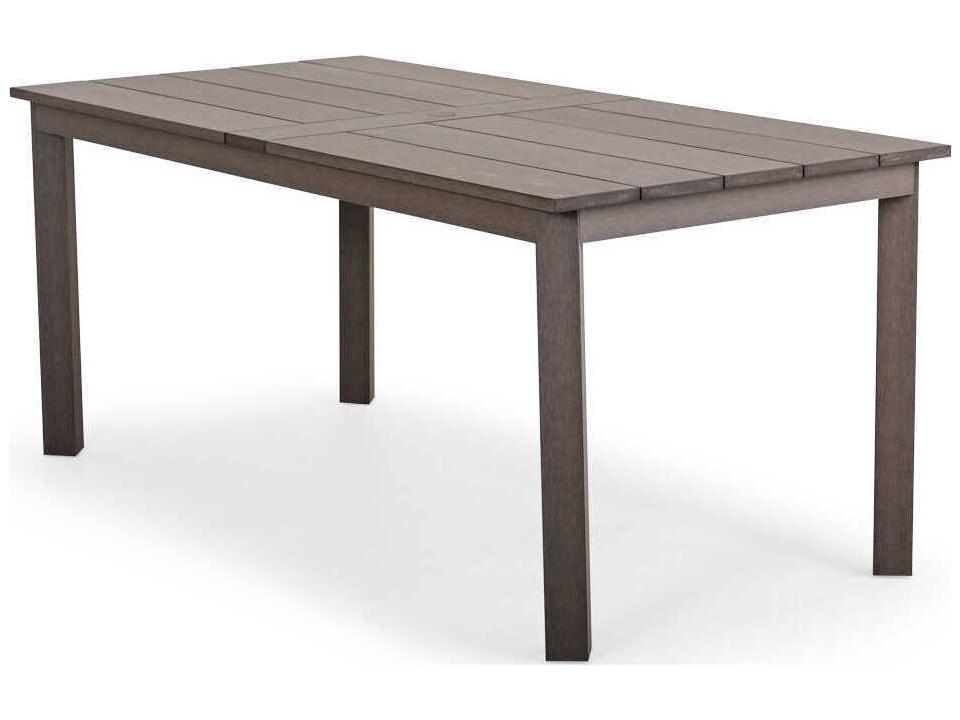 Miramar 80-Inch Rectangle Counter Height Outdoor Table in Vintage Walnut