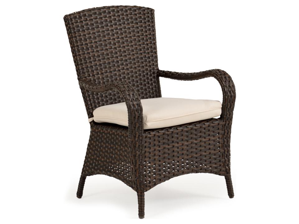 Alexandria Wicker Outdoor Dining Arm Chair