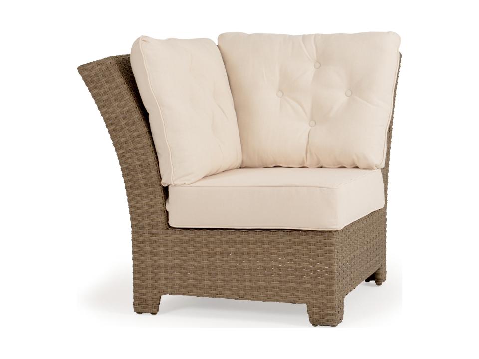 Seaside Wicker 90 Degree Corner Outdoor Lounge Chair